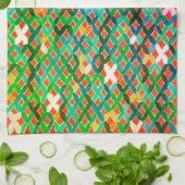 Mittelmeer Mosaikküche Handtuch (Gefaltet)