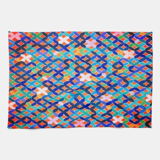 Mittelmeer Mosaikküche Handtuch (Horizontal)