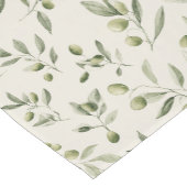 Mittelmeer-Muster der rustikalen Olivenzweige Kurzer Tischläufer (Ecke)