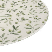 Mittelmeer-Muster der rustikalen Olivenzweige Schneidebrett (Ecke)