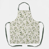 Mittelmeer-Muster der rustikalen Olivenzweige Schürze (Vorderseite)