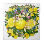 Mittelmeer-Muster Farbe 6 Keramik Tile Fliese (Vorderseite)