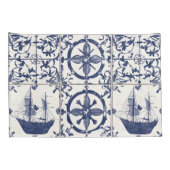 Mittelmeer-Muster Kissenbezug (Rückseite-Rechts)