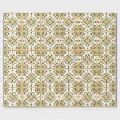 Mittelmeer-Oliv-Tile Geschenkpapier (Flach)