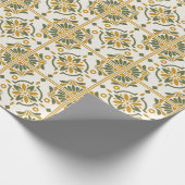 Mittelmeer-Oliv-Tile Geschenkpapier (Ecke)