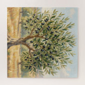 Mittelmeer Olivenbaum Landschaft  Puzzle (Horizontal)