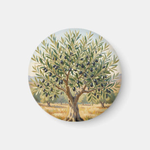 Mittelmeer-Olivenbaumlandschaft Magnet