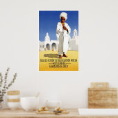 Mittelmeer-Reiseplakat Nahöstliche Kunst Poster (Küche)