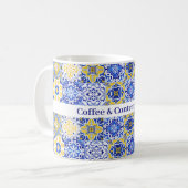 Mittelmeer- / Retro-Stil Tasse (Vorderseite Links)