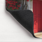 Mittelmeer-Rot-Tür-Garten-Mauspad Mousepad (Ecke)