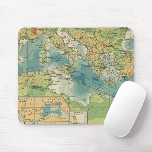 Mittelmeer-, Schwarzmeerkabel, Wireless-Stationen Mousepad (Mit Mouse)