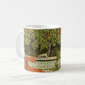 Mittelmeer-Serenität Künstlerischer Gartencoffee M Kaffeetasse (Vorderseite Links)