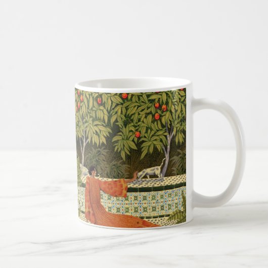 Mittelmeer-Serenität Künstlerischer Gartencoffee M Kaffeetasse (Rechts)