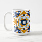 Mittelmeer,sizilianische Fliesen,Zitronen Kaffeetasse (Links)