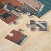 Mittelmeer Sommer - Aussicht auf die Bergspitze Puzzle (Seite)