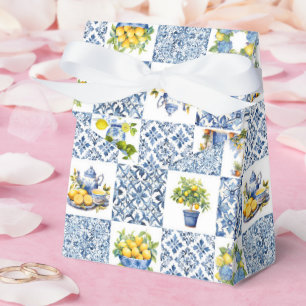 Mittelmeer-Sommer-Limonenmuster  Geschenkschachtel
