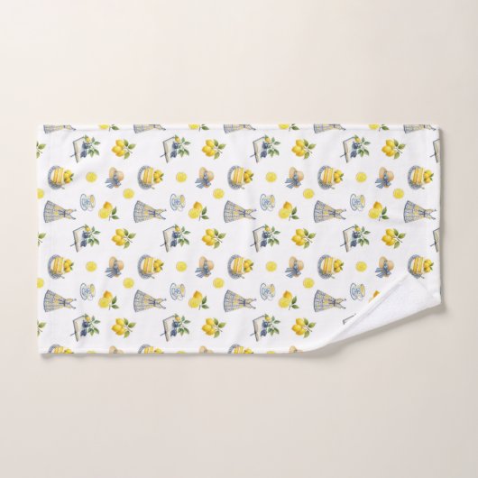 Mittelmeer Sommerlemon Muster Badhandtuch Set (Handtuch)