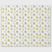 Mittelmeer Sommerlemon Muster Geschenkpapier (Flach)