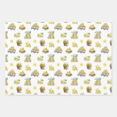 Mittelmeer Sommerlemon Muster Geschenkpapier Set (Vorderseite 3)