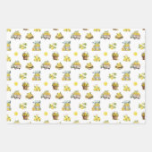 Mittelmeer Sommerlemon Muster Geschenkpapier Set (Vorderseite)