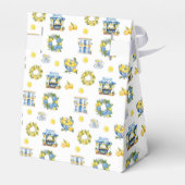 Mittelmeer Sommerlemon Muster Geschenkschachtel (Rückseite)