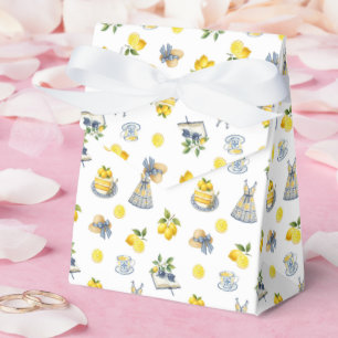 Mittelmeer Sommerlemon Muster Geschenkschachtel