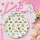 Mittelmeer Sommerlemon Muster Pappteller (Party)