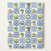 Mittelmeer Sommerlemon Muster Planer (Rückseite)