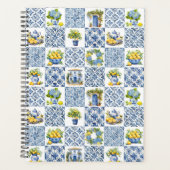 Mittelmeer Sommerlemon Muster Planer (Vorderseite)