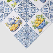 Mittelmeer Sommerlemon Muster Seidenpapier (Detail)