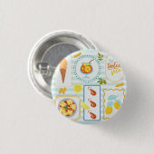 Mittelmeer-Sommerstimmung Button (Vorne & Hinten)