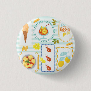 Mittelmeer-Sommerstimmung Button