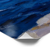 Mittelmeer-Sonnenuntergangsreflexionen – Moderne K Poster (Ecke)