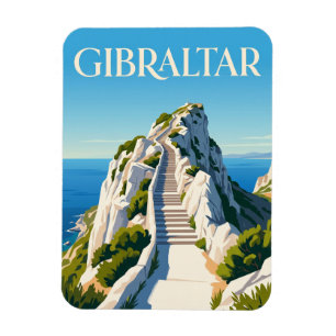 Mittelmeer-Stufen Gibraltar Magnet
