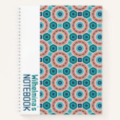 Mittelmeer Summer Vibes Geometric Muster Notizblock (Vorderseite)