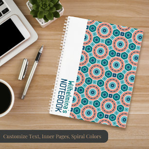 Mittelmeer Summer Vibes Geometric Muster Notizblock