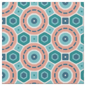 Mittelmeer Summer Vibes Geometric Muster Stoff (Nahaufnahme)