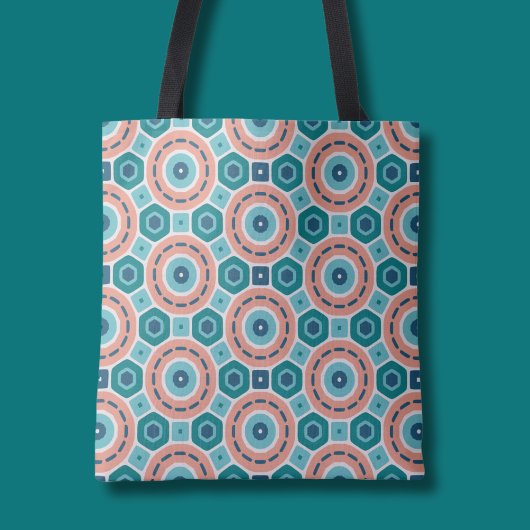 Mittelmeer Summer Vibes Geometric Muster Tasche