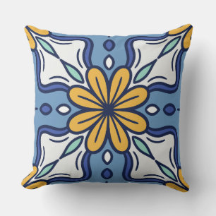 Mittelmeer Talavera Fliesenkissen Kissen