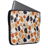 Mittelmeer-Terrazzo-Abstraktdesign Laptopschutzhülle (Vorne Rechts)