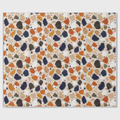 Mittelmeer-Terrazzo-Abstraktes Design Geschenkpapier (Flach)
