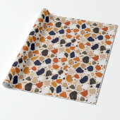 Mittelmeer-Terrazzo-Abstraktes Design Geschenkpapier (Ungerollt)