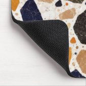 Mittelmeer-Terrazzo-Abstraktes Design Mousepad (Ecke)