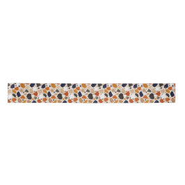 Mittelmeer-Terrazzo-Abstraktes Design Satinband