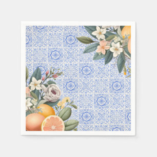 Mittelmeer-Tile-Brautparty Serviette
