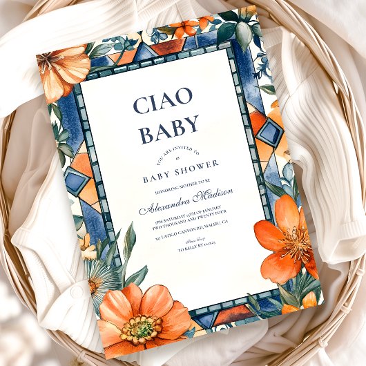 Mittelmeer Tiles Amalfi Capri Einladung