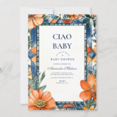 Mittelmeer Tiles Amalfi Capri Einladung (Vorderseite)