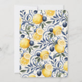 Mittelmeer-Tischnummer Einladung (Rückseite)