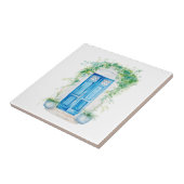 Mittelmeer Toskana Tür mit Grün Fliese (Seite)