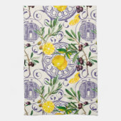 Mittelmeer, toskanischer Stil, Oliven, Muster Geschirrtuch (Vertikal)